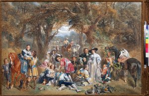 Festa campestre ai tempi di Carlo II (1630-1685) da John Frederick Tayler
