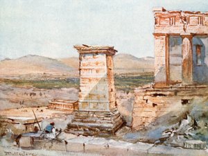 Atene. Il monumento di Agrippa e la Pinacoteca da John Fulleylove