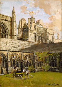 Chiostri al New College, Oxford, fine XIX secolo