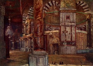 Interno della Cupola della Roccia da sud-est, 1902
