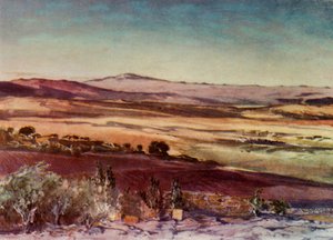 Monte Hermon dalle pendici del Tabor, 1902 da John Fulleylove