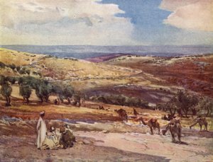 Sulla strada da Gerusalemme a Betania da John Fulleylove
