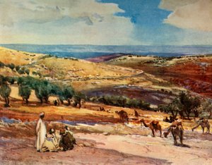 Sulla strada da Gerusalemme a Betania da John Fulleylove