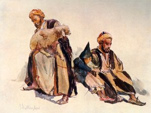 Pastori siriani e pastorello, 1902 da John Fulleylove
