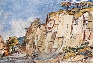 Le antiche cave sul Monte Pentelikon da John Fulleylove