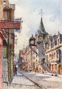 Il Canongate Tolbooth, vista verso ovest da John Fulleylove