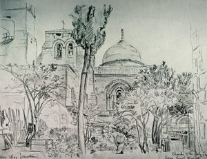 La Chiesa del Santo Sepolcro dal Giardino del Monastero Greco da John Fulleylove