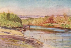 Il guado del Giordano, vicino a Gerico da John Fulleylove