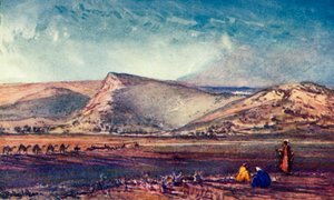 Le colline intorno a Nazareth dalla pianura di Esdraelon, 1902 da John Fulleylove