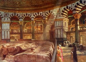 La Roccia Santa sotto la Cupola della Roccia, 1902