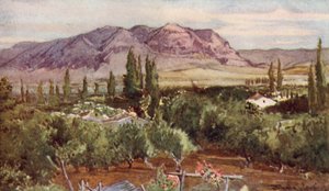Il Monte della Tentazione, da Gerico da John Fulleylove