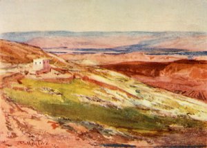 La Valle del Giordano dal Monte degli Ulivi, 1902 da John Fulleylove