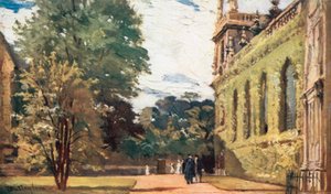 Trinity College (litografia a colori) da John Fulleylove