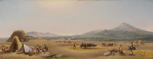 Raccolto nella campagna romana da John Gadsby Chapman
