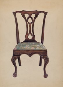 Sedia laterale Chippendale