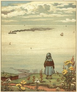 Ragazza che guarda il mare