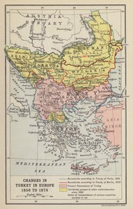Cambiamenti in Turchia in Europa da John George Bartholomew