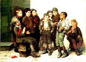 La danza di strada, 1883 da John George Brown
