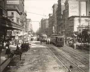 Market Street, est da 10th, Philadelphia, 1907 da John Gibb Smith
