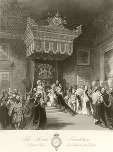 Investitura di un cavaliere della Giarrettiera da John Gilbert