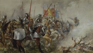 Re Enrico V alla battaglia di Agincourt, 1415