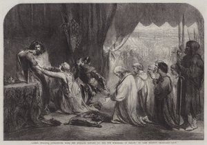 La regina Filippa intercede con suo marito Edoardo III per i borghesi di Calais da John Gilbert