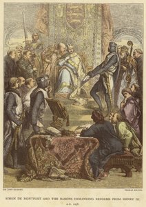 Simone de Montfort e i baroni chiedono riforme a Enrico III, AD 1258 da John Gilbert
