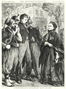 I soldati francesi e la "piccola signora inglese" da John Gilbert