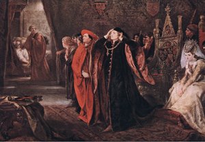 La morte di Gloucester (Re Enrico VI). Vieni qui, grazioso sovrano, guarda il corpo, da Le opere complete di William Shakespeare pub. da J. Coker & Co Ltd