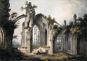 Abbazia di Melrose da John Glover