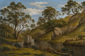 Il bagno di Diana, Terra di Van Diemen, 1837 da John Glover