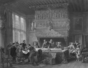 Il Consiglio di Guerra a Courtray, 1854 da John Godfrey