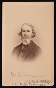 Ritratto del Dr. Edward R. Foreman 1808-1885, 12 marzo 1872 da John Goldin