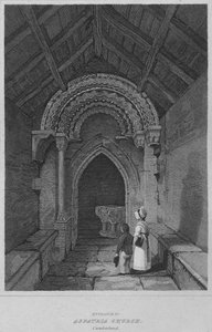 Ingresso alla Chiesa di Aspatria, Cumberland, 1814 da John Greig