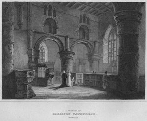 Interno della Cattedrale di Carlisle, Cumberland, 1814 da John Greig