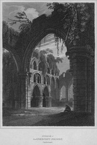 Interno del Priorato di Lanercost, Cumberland, 1814