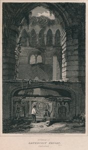 Interno del Priorato di Lanercost. Cumberland, 1814