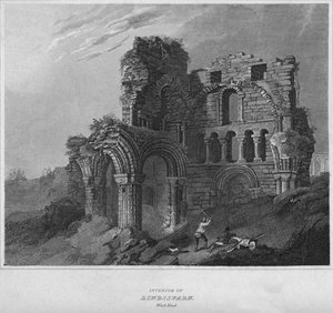 Interno di Lindisfarn. West End, 1814 da John Greig