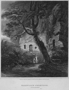 Eremo di Warkworth, Northumberland, 1814 da John Greig