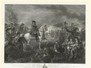 Re Guglielmo III durante la battaglia del Boyne, 1690 da John Hall