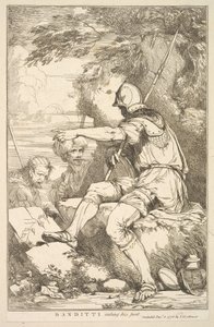 Banditi che prendono posizione da Quindici incisioni dedicate a Sir Joshua Reynol da John Hamilton Mortimer