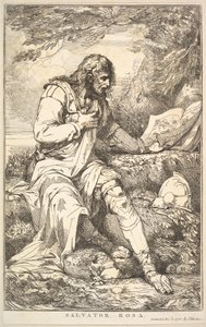 Salvator Rosa da Quindici Incisioni dedicate a Sir Joshua Reynolds da John Hamilton Mortimer