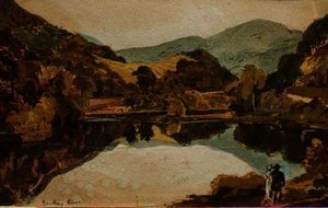 Fiume Brathay vicino a Hawkshead, Cumbria da John Harden