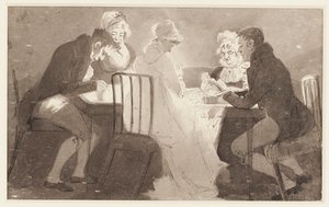 Gruppo a un tavolo, 1806