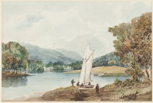 Isola del Mughetto, Lago Windermere, Lake District, Cumbria, 1827