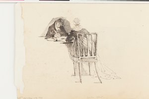 Uomo e Donna che Scrivono a un Tavolo