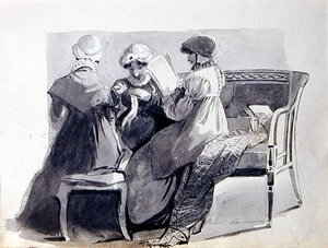 Tre Donne su un Divano