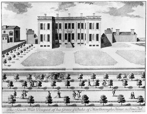 Marlborough House da sud-ovest, XVII secolo, 1908 da John Harris