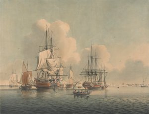 Navi da guerra al largo di Sheerness
