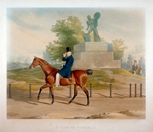Il Duca di Wellington che passa davanti alla statua di Achille a Hyde Park, Londra, 1844
